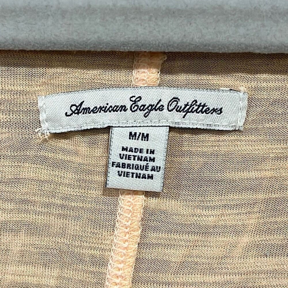 American Eagle Pink Tissue Weight Peach T-Shirt Medium - Picture 3 of 4